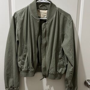 Pilcro Olive Green Bomber Jacket
